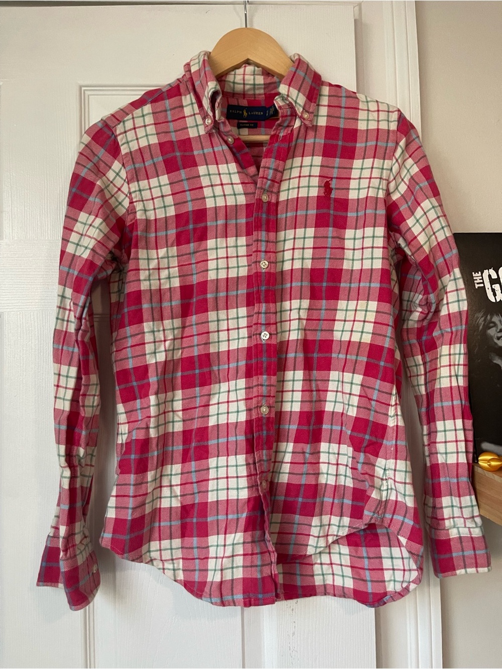 Ralph Lauren Pink and Red Plaid Button-Down Shirt